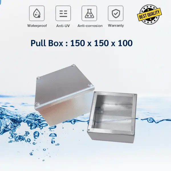 pull box สแตนเลส กันน้ำ 10 กล่องพักสายสแตนเลส