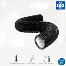 ท่อผ้าใบเคลือบซิลิโคน 28 ท่อเฟล็กซ์อลูมิเนียมฟอยล์