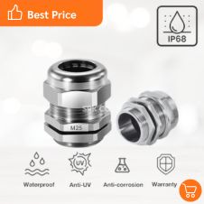 ตู้ไฟเบอร์กลาส โพลีเอสเตอร์ IP65 27 เคเบิ้ลแกลน M25