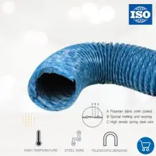 ท่อเฟล็กซ์กระดูกงู PVC A-Type (ดัดอยู่ตัว) 2 ท่อเฟล็กซ์ผ้าใบเคลือบ PVC