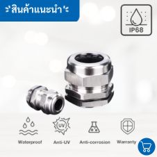 เคเบิ้ลแกลนสแตนเลส Cable gland Stainless 2 จำหน่ายเคเบิ้ลแกลนสแตนเลส