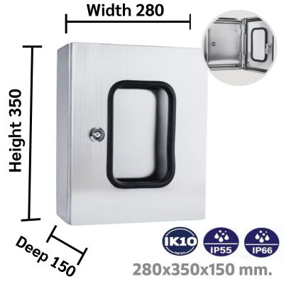 280x350x150 mm. ตู้สแตนเลส 2 ชั้นมาตรฐาน 1 ตู้สแตนเลส 2 ชั้นประตู