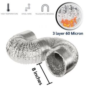 ท่อลมแอร์อลูมิเนียม 30 ท่อลม 8 นิ้ว