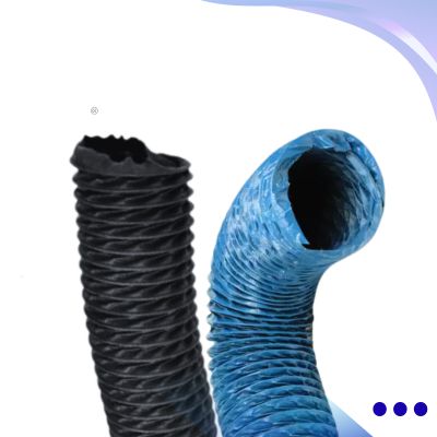 ท่อยูรีเทน PU ลวดทองเหลือง 4 นิ้ว 3 ท่อลมผ้าใบ