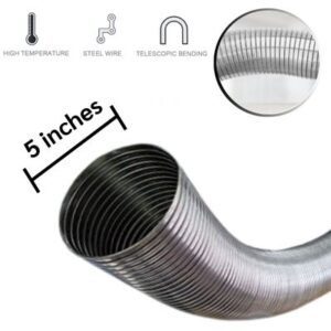 ท่อดูดฝุ่น PVC (เกลียวตัวหนอน) 28 ท่อลมสแตนเลส 304