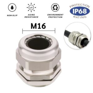 ท่อลมอลูมิเนียม 27 เคเบิ้ลแกลนทองเหลืองชุบนิกเกิล