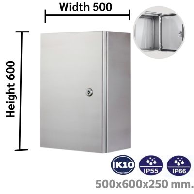 ตู้สแตนเลสประตูเดียว 500x600x250 1 ตู้สแตนเลสประตูเดียว