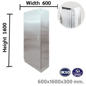 ตู้สแตนเลสเก็บอุปกรณ์บานทึบ