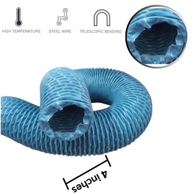 ท่อส่งลมแอร์ผ้าใบ 4 นิ้ว 1 ท่อส่งลมแอร์ผ้าใบ