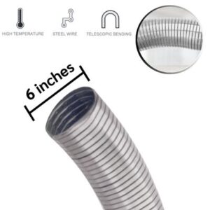 ท่อลมอลูมิเนียม 30 ท่อเฟล็กซ์สแตนเลส 6 นิ้ว