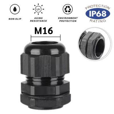 เคเบิ้ลแกลนพลาสติก Black (M12) 1 เคเบิ้ลแกลนพลาสติก Black