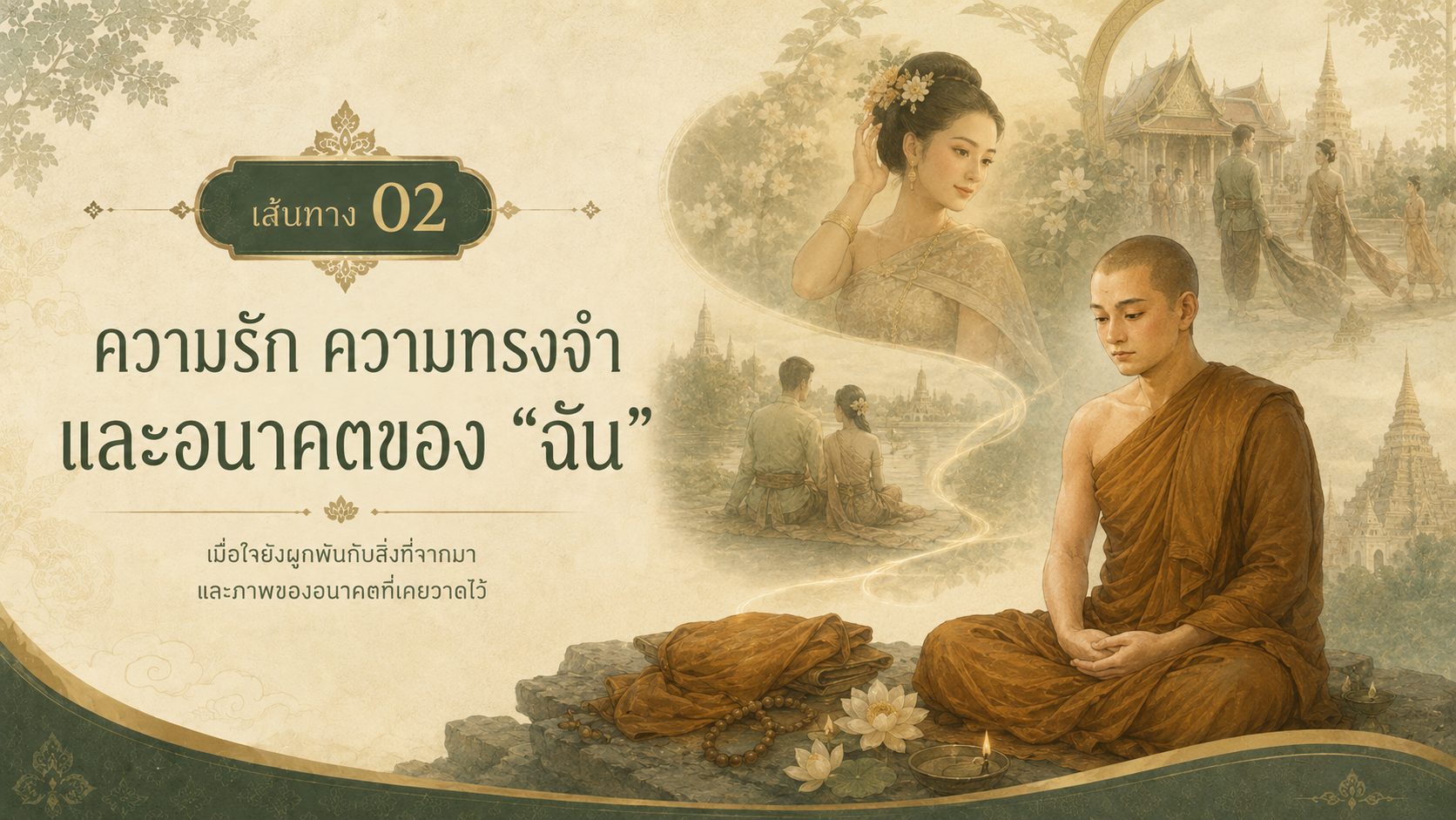 ภาพประกอบเส้นทางที่ 02 — ความรัก ความทรงจำ และอนาคตของฉัน